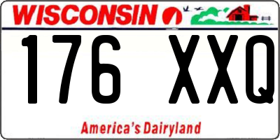 WI license plate 176XXQ