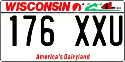 WI license plate 176XXU