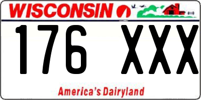 WI license plate 176XXX