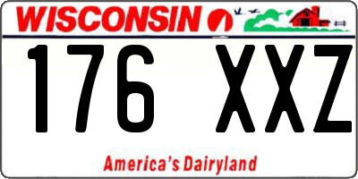 WI license plate 176XXZ