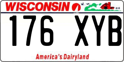 WI license plate 176XYB