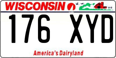 WI license plate 176XYD