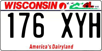 WI license plate 176XYH