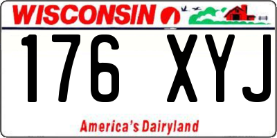WI license plate 176XYJ