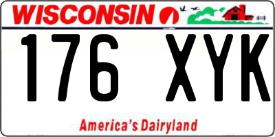 WI license plate 176XYK