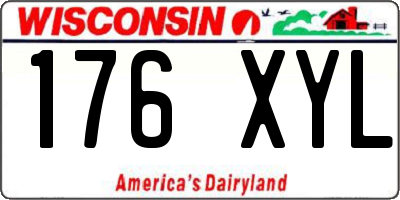 WI license plate 176XYL