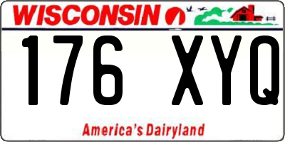 WI license plate 176XYQ