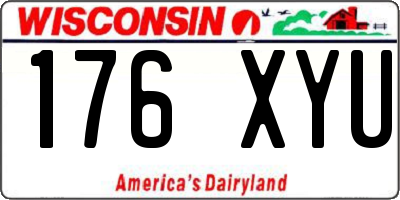 WI license plate 176XYU