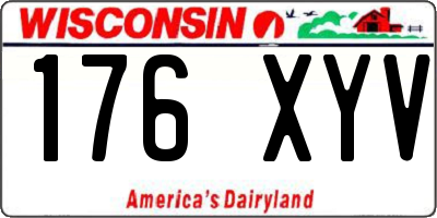 WI license plate 176XYV