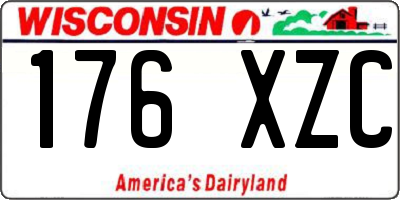 WI license plate 176XZC
