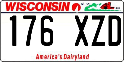 WI license plate 176XZD