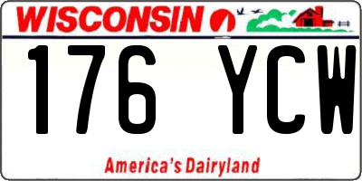 WI license plate 176YCW