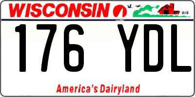 WI license plate 176YDL