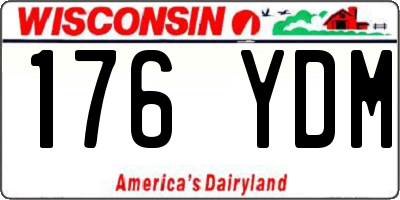 WI license plate 176YDM