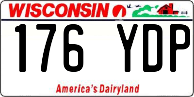 WI license plate 176YDP