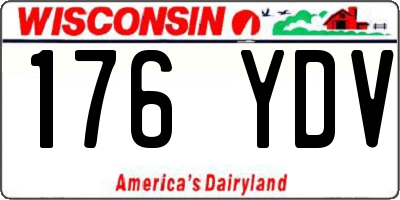 WI license plate 176YDV
