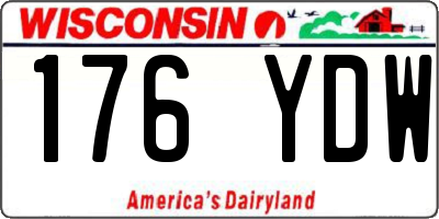 WI license plate 176YDW