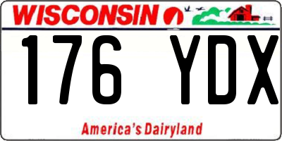 WI license plate 176YDX