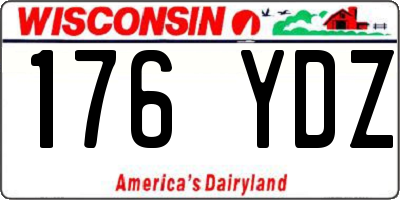 WI license plate 176YDZ