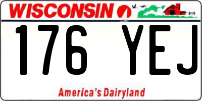 WI license plate 176YEJ
