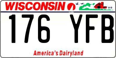 WI license plate 176YFB