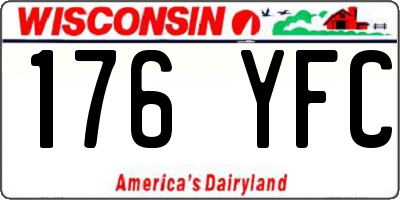 WI license plate 176YFC