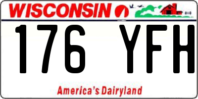 WI license plate 176YFH