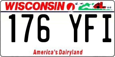 WI license plate 176YFI