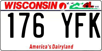 WI license plate 176YFK