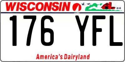 WI license plate 176YFL