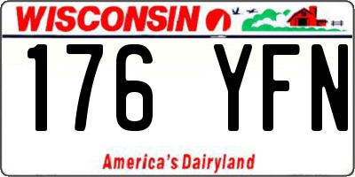 WI license plate 176YFN