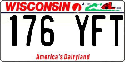 WI license plate 176YFT