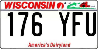 WI license plate 176YFU