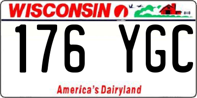 WI license plate 176YGC