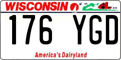 WI license plate 176YGD