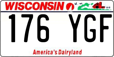 WI license plate 176YGF