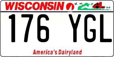 WI license plate 176YGL