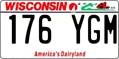 WI license plate 176YGM