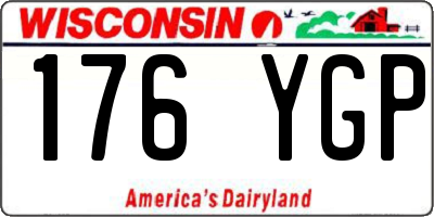 WI license plate 176YGP