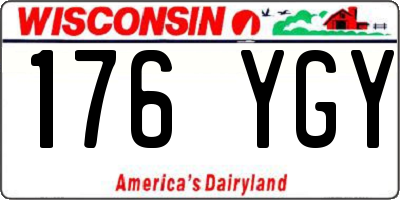 WI license plate 176YGY