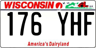 WI license plate 176YHF