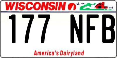 WI license plate 177NFB