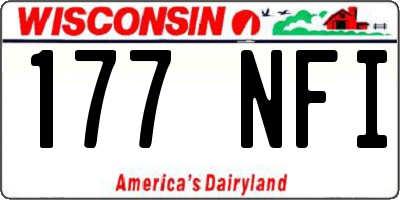 WI license plate 177NFI