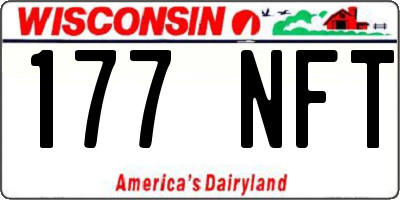 WI license plate 177NFT