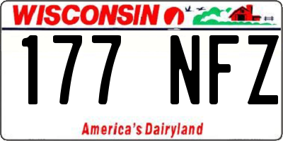 WI license plate 177NFZ