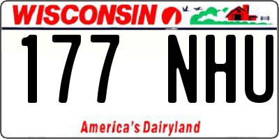 WI license plate 177NHU