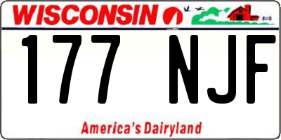 WI license plate 177NJF