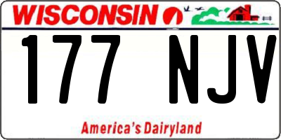 WI license plate 177NJV