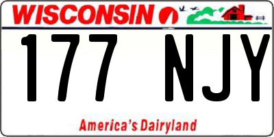 WI license plate 177NJY