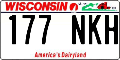WI license plate 177NKH